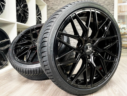 Ultra Wheels UA1E 19 Zoll Sommer Kompletträder 8x19 5x112 ET47 225/35R19 für VW Golf Audi A3 Seat Leon Skoda Octavia Passat TT