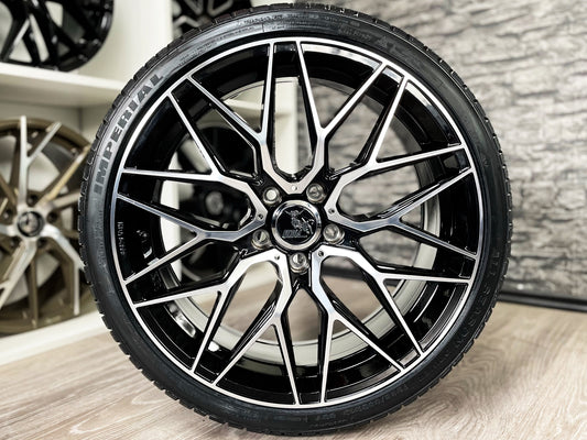 Ultra Wheels UA1E 19 Zoll Sommer Kompletträder 8x19 5x112 ET47 225/35R19 für VW Golf Audi A3 Seat Leon Skoda Octavia Passat TT