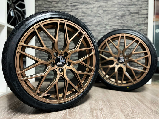 Ultra Wheels UA1E 19 Zoll Sommer Kompletträder 8x19 5x112 ET47 225/35R19 für VW Golf Audi A3 Seat Leon Skoda Octavia Passat TT