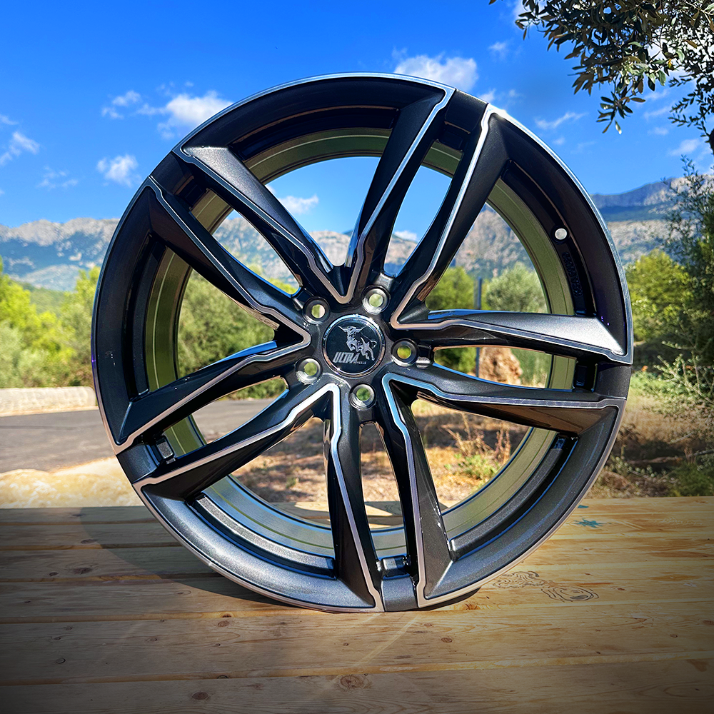 ULTRA WHEELS UA6 - GUNMETAL POLISHED // 8,0x18